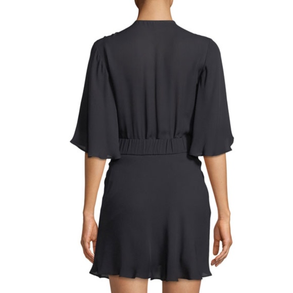 NWT $495 A.L.C. Ava Twist-Front Silk Mini Navy Dress in size 2! - Picture 3 of 3